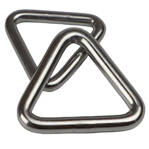 Precio de fábrica, anillo de acero inoxidable 304, eslabones de anillo triangular para hardware de elevación, hebilla de anillo soldada - Product Image 1