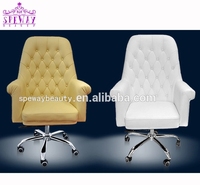 Prix de gros Chaise de bureau de salon Thérapie des pieds de luxe Rotation Gestionnaire de la clientèle Chaise de bureau Chaise de coiffure