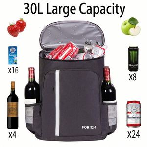 Sac à dos isotherme souple et imperméable pour pique-nique, glacière à bière, sac de voyage thermique pour le week-end, idéal pour l'extérieur - Meilleure vente - Product Image 5