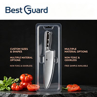 Emballage en blister personnalisé pour couteau à fruits, plateau en plastique PVC transparent