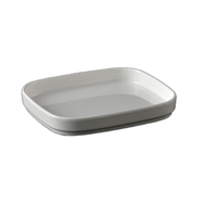 Vaisselle en plastique moderne personnalisée, durable, en mélamine A5, plat à gratin de luxe, ensembles de vaisselle classiques, rectangulaires, pour la rentrée scolaire et les fêtes