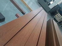 PE coextrusion palissandre teck extérieur WPC anti-UV durable semblable bois grain délicat plancher extérieur pont