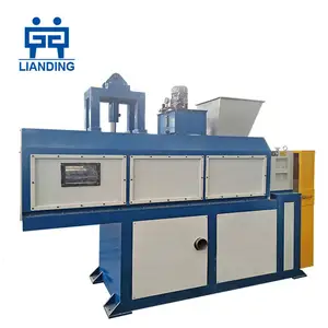 Wet PE PP Film Flakes Squeezing Drying Machine For Waste Plastic Recycling Washing Line
