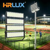 Projecteur LED anti-éblouissement OEM 1000W IP66 140lm/W pour stade, mât de 35m pour éclairage de terrain de football