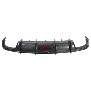 Diffusore Posteriore e Labbro Inferiore in Fibra di Carbonio 2009-2019, Superficie Lucida, Facile da Installare, Adatto per <span class=keywords><strong>Audi</strong></span> <span class=keywords><strong>A6</strong></span> C7 C7.5 C8 Berlina - Product Image 1