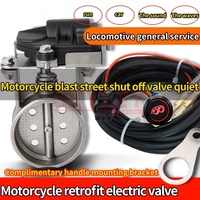 Système d'Échappement à Valves en Acier Inoxydable 51 60 63mm pour Motos, Son Locomotive, Contrôle Électronique par Bouton-Poussoir, Nouvelle Boîte