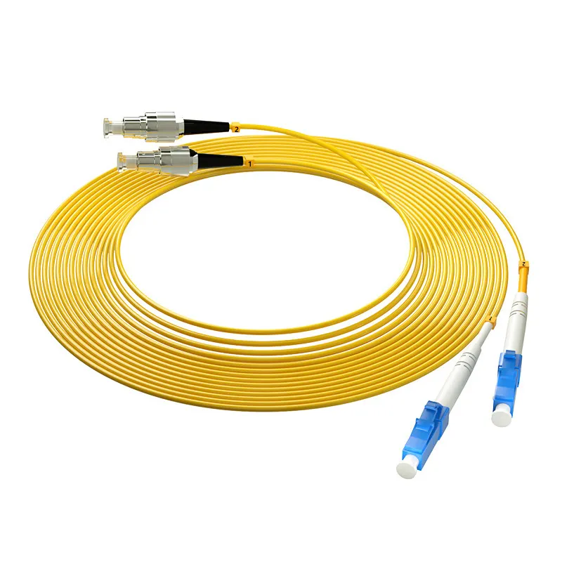 HXCOWO Indoor FTTH Multimode OM1 62.5/125um LC FC PVC LSZH Jacket Armored Fiber Optic Cable Patch