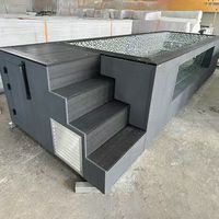 Piscine préfabriquée en conteneur, structure en acier, piscine portable pour jardin, hôtel, complexe hôtelier