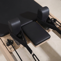 Reformer Pilates Professionnel en Bois d'Hévéa avec Rail Silencieux Équipement Fitness Studio OEM ODM