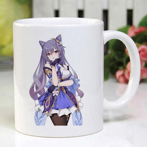 Taza de agua de cerámica personalizable Popular personaje de dibujos animados de Anime 'Mong Keqing <span class=keywords><strong>Ganyu</strong></span> Kelimak' modelo regalo de cumpleaños - Product Image 3
