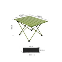 Mesa Plegable de Aluminio Ligera de Tamaño Mediano, Moderna y Portátil, para Acampar y Pescar al Aire Libre, Multiusos, para Taller