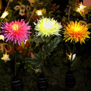 Lámpara Solar Decorativa para Jardín con Forma de Flor, Encendido Automático al <span class=keywords><strong>Anochecer</strong></span>, para Caminos <span class=keywords><strong>y</strong></span> Paisajes - Product Image 3