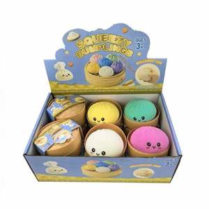 ของเล่นบีบอัดรูปขนมปังนุ่มนิ่มน่ารัก พร้อมกล่องนึ่ง บรรเทาความเครียด ของเล่นบีบสำหรับเด็กและผู้ใหญ่ - Product Image 3