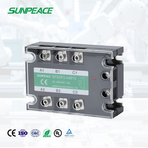 Din Rail gắn <span class=keywords><strong>Relay</strong></span> trạng thái rắn với tản nhiệt da DD AA đơn ba giai đoạn 10A 25A 40A 60A 80A 100A 120A 150A 220V 600V SSR - Product Image 2