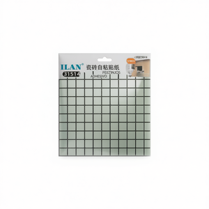 Adesivo per piastrelle Ilan autoadesivo 30x30cm con superficie a specchio per decorazione murale - Product Image 2