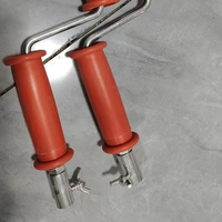 Accesorios portátiles de manivela para desatascar tuberías, componentes metálicos para herramientas de desatascar inodoros y drenajes domésticos