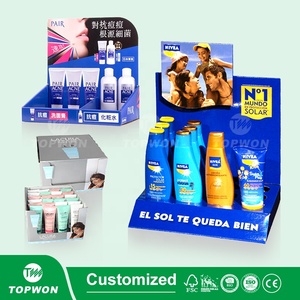 Soporte de exhibición personalizado para el cuidado de la piel al por menor de supermercado, estante de exhibición de papel para suelo, champú, detergente, soporte de exhibición de cartón - Product Image 6