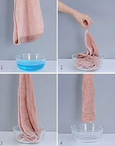 ヘアターバンタオル吸収性速乾性ソフトワッフルマイクロファイバードライラップ - Product Image 6