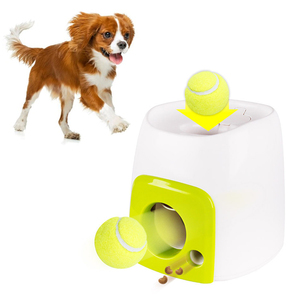 Lanzador automático de pelotas, <span class=keywords><strong>juguete</strong></span> interactivo para mascotas, pelota de tenis, máquina de recompensa de <span class=keywords><strong>comida</strong></span>, juguetes interactivos relajantes de <span class=keywords><strong>comida</strong></span> lenta para gatos y perros - Product Image 1
