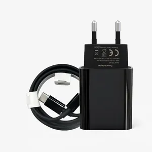 Schlussverkauf CE RoHS USB C super-schnelles Ladegerät mit Kabel PD25W intelligente Temperaturregelung EU Schnellladegerät für Laptops und Tablets