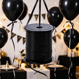 Cinta Negra Mate Party Love de 500m, Decoraciones para Fiestas y Eventos - Product Image 6