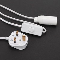 UK E14 Socket Lamp Cord Set avec interrupteur marche/arrêt Suspendu Pendentif Lumière Cordon d'alimentation Extension Salt Lamp Cable Composants électroniques