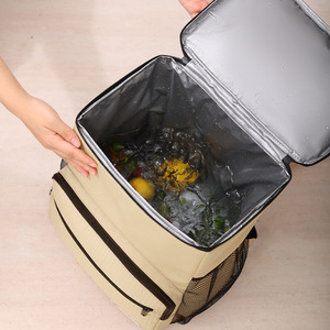 Mát Ba lô cách điện không thấm nước 27L Ba lô <span class=keywords><strong>Cooler</strong></span> đối với phụ nữ mềm Side bãi biển Túi lạnh - Product Image 6