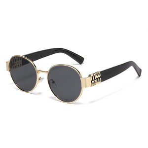Lunettes de soleil ovales à monture intégrale UV400, style rétro, unisexe, pour la conduite - Product Image 4