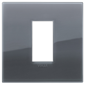 Vimar Classic 1M Reflex Plate Smoked Grey Wall <b>Switch</b> - Product Image 1