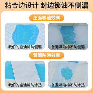 ผ้าฝ้ายดูดซับน้ำมันสำหรับเครื่องดูดควัน สีฟ้าและสีเทา กระดาษครัวประสิทธิภาพสูง ดูดซับน้ำมันได้ดี ไม่ต้องเช็ดคราบไขมัน - Product Image 5