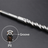 Foret à percussion professionnel SDS Plus en acier au tungstène à queue ronde 22x350mm pour marteau perforateur électrique à béton – Vente en gros