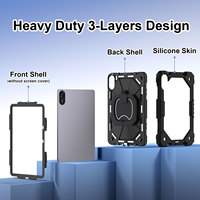 Étui de protection à 3 couches avec bandoulière pour Redmi Pad 2 11 2025, support rotatif à 360°, OEM ODM