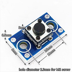 Màu xanh 6x6x5mm xúc giác nút chuyển đổi mô-đun 16x9mm PCB kích thước cho ứng dụng máy tính thành phần điện tử - Product Image 2