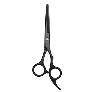 Stainless Steel Hairdressing Scissors 440C Professional Flat Shears Long Handle Blackened Hair Salon Tools - Product Image 4
