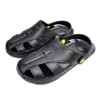 Sandalias Antiestáticas Transpirables Tipo Cruzado ESD, Protección Antipolvo, PU SPU, Suela Gruesa y Suave, Duraderas
