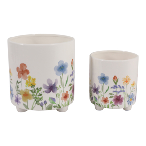 Vasi decorativi dipinti a mano per piante da interno ed esterno, per la casa e il soggiorno. - Product Image 4