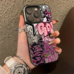 <span class=keywords><strong>Cover</strong></span> per Telefono Antiurto Opaca con Grafiche Artistiche Graffiti di Tendenza per iPhone 16, 16E, 17, 15, 14, 13, 12, 11 Pro, X, <span class=keywords><strong>XR</strong></span>, 7, 8 Plus - Vendita all'Ingrosso - Product Image 4