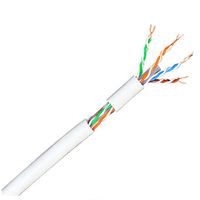 Cable Ethernet Cat6 LAN UTP/FTP/SFTP de Cobre Reforzado de 24 AWG, 500 m, 305 Metros, con Logotipo Personalizado Azul y Negro