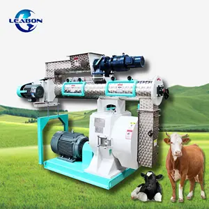 Animal Feed Pellet Machine 1000KG/H Farm Use Fodder Feed Processing Machine Animal Feed Pellet Press Machine Cattle Chicken Poultry Pellet Feed Machine