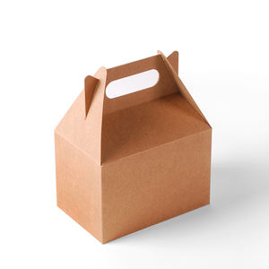 Boîtes biodégradables imprimées personnalisées à emporter Boîte d'emballage en carton ondulé Boîte de papier à sandwich kraft réutilisable avec logo - Product Image 2