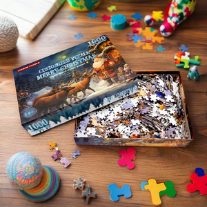 2024 Offre Spéciale style de Noël Matériaux en PVC et papier de haute qualité Puzzles personnalisés de <span class=keywords><strong>1000</strong></span> <span class=keywords><strong>pièces</strong></span> pour enfants et adultes - Product Image 2