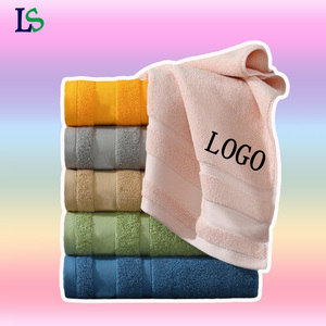 Logo personnalisé 100% <span class=keywords><strong>Serviette</strong></span> de bain en coton Séchage rapide et ultra doux 50x100cm Serviettes <span class=keywords><strong>pour</strong></span> Salon de beauté salle de bain Spa ou voyage - Product Image 1