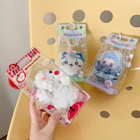 Sac de rangement Kpop pour poupées avec porte-clés, en PVC transparent durable, pour poussette de poupée, boîte mystère et décoration extérieure