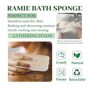 <span class=keywords><strong>Set</strong></span> da <span class=keywords><strong>bagno</strong></span> con logo personalizzato, tra cui spugna e guanti esfoliazione spugna Scrubber, pulizia profonda naturale <span class=keywords><strong>Set</strong></span> di stoffa luffa - Product Image 6