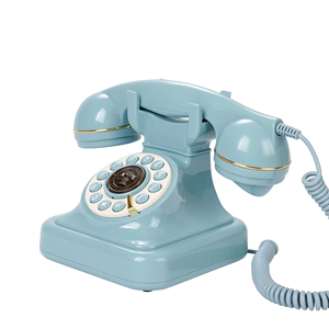 Teléfono con cable retro antiguo con grabadora de mensajes de voz de diseño único para bodas cumpleaños eventos importantes - Product Image 1