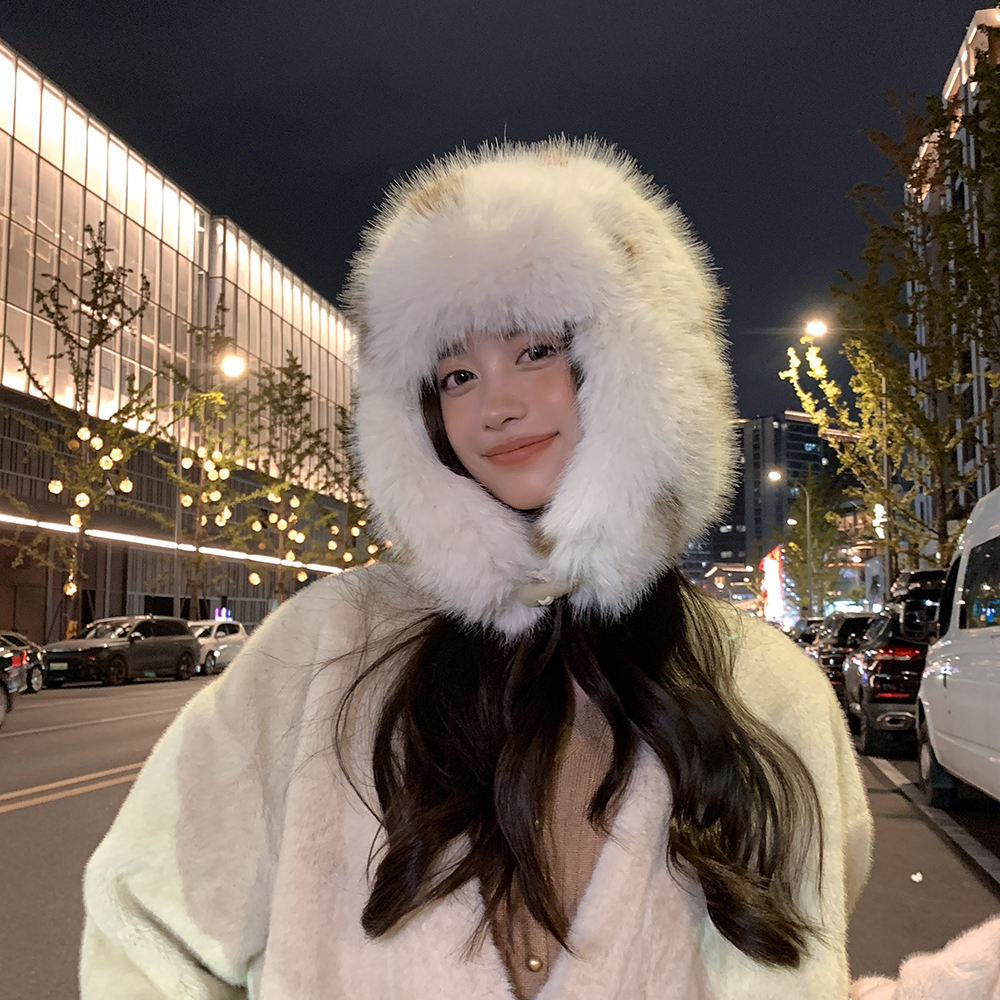 Winter Hats for Women Ushanka Bomber Hat Women Warm Puffer Trapper
