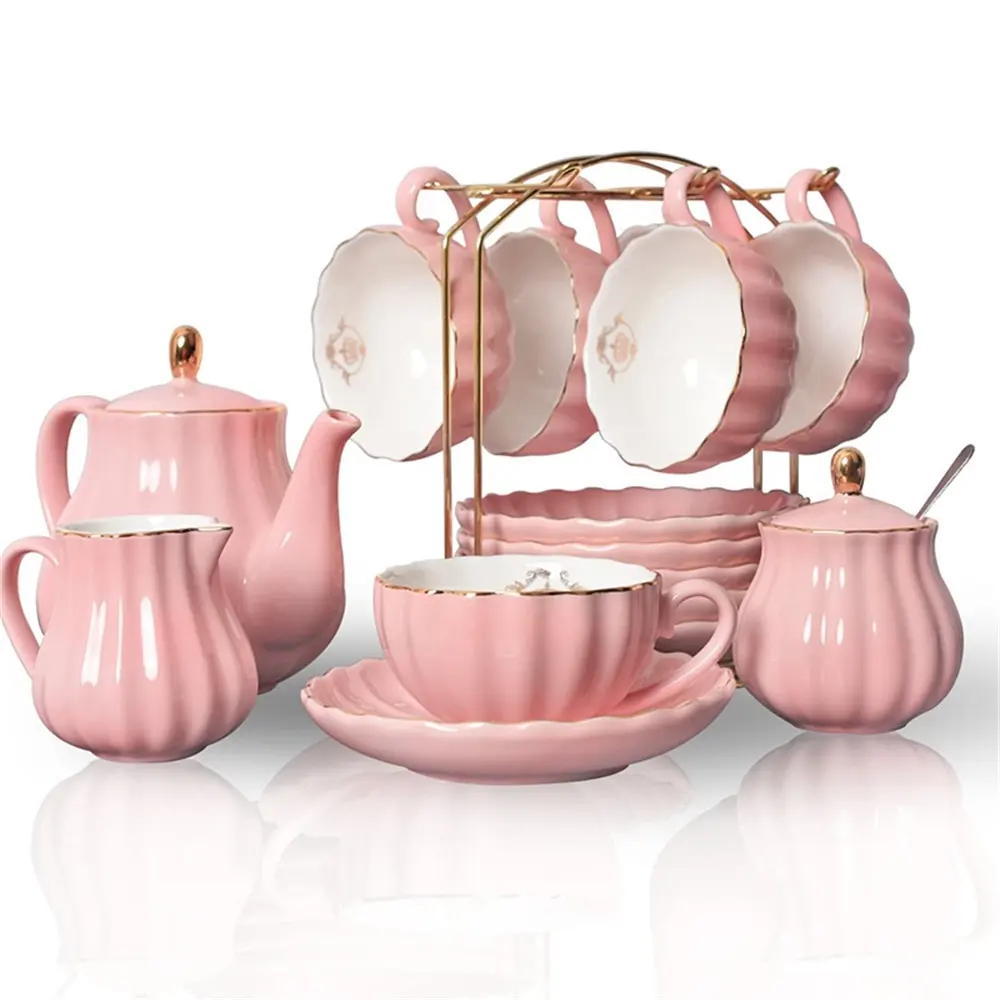 Arab Teapot Tea Set Cups Ceramic MAGNOBLE Porcelain Bone China Luxury Cup And Saucer Teapot Cup Coffee Pot Set