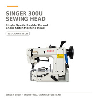 Tête de machine à coudre Singer 300U robuste pour surjet et point de chaînette