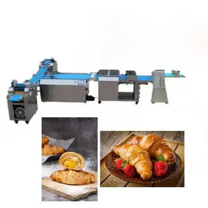 Youdo machinery french bread pizza production line machine automatic bakery croissant bread food making machine
