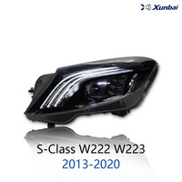Faros LED XUNBAI Estilo Maybach de 12V 60W para Mercedes Clase S W222 2014-2017, DRL, CAN Bus, Plug and Play, Piezas de Auto para Mejora